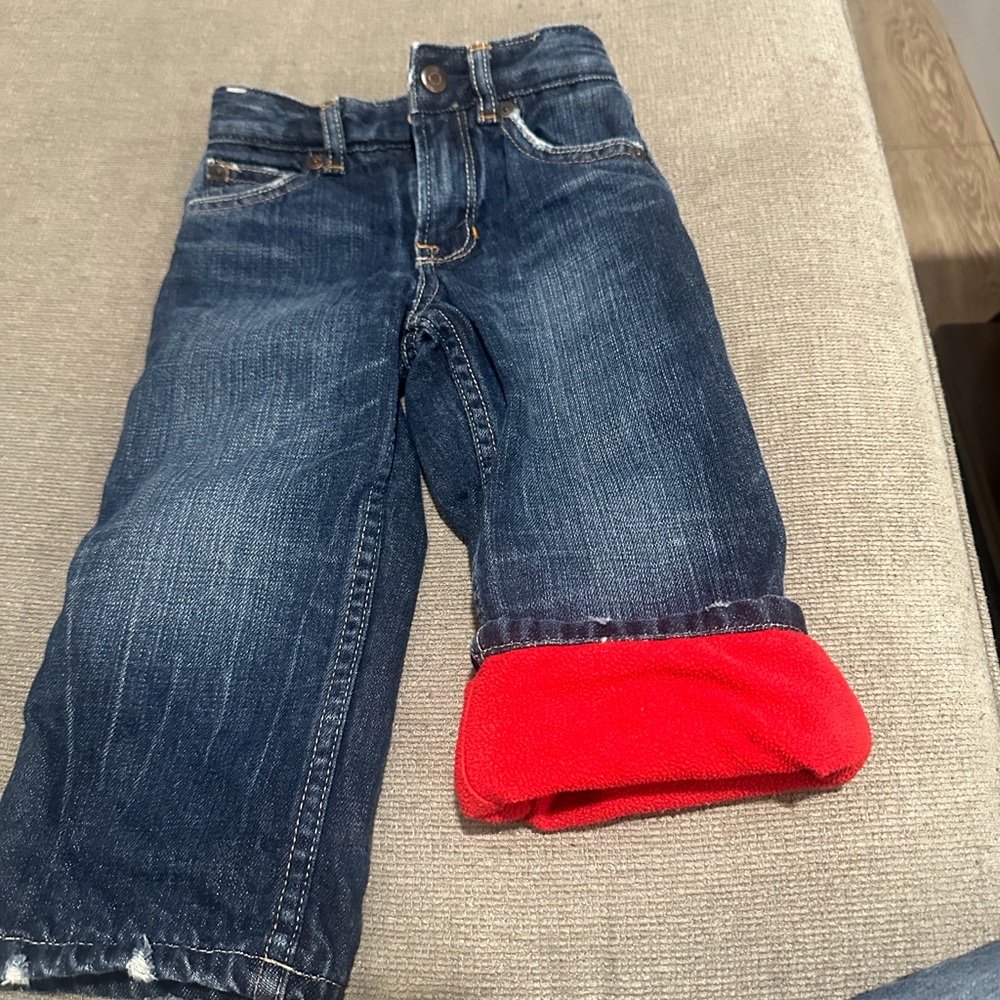Kids Denim Jeans Fleece Lined Baby Gap